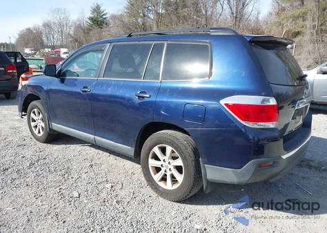 2013 Toyota Highlander Se V6 из США, поврежденный, VIN 5TDZK3EH5DS124012